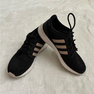 adidas black/ gold Cloudfoam size 7